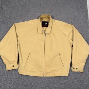 VTG Styled Outerwear By Saratoga Jacket Mens XL Full Rapid Zipper Combed Cotton